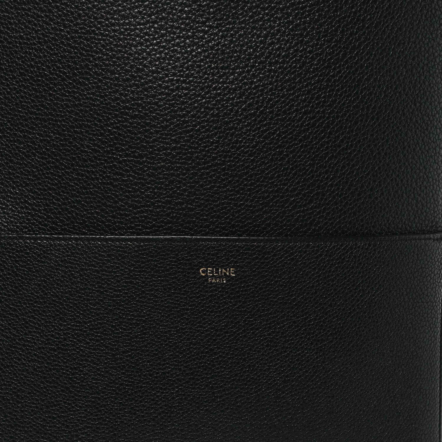 Celine Soft Grained Calfskin Sangle Bucket Bag Black 6 of 10