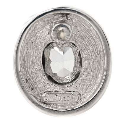 Christian Dior Crystal Earrings Silver 3 of 3