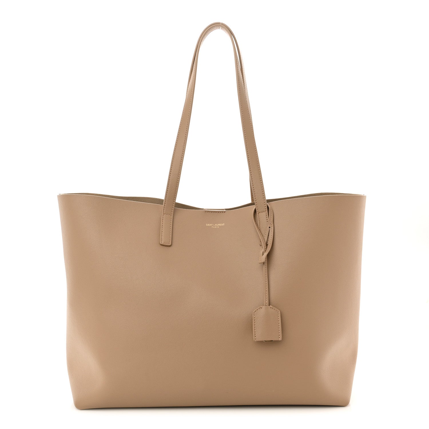 Saint Laurent Calfskin Large Shopping Tote Toffee 3 of 11