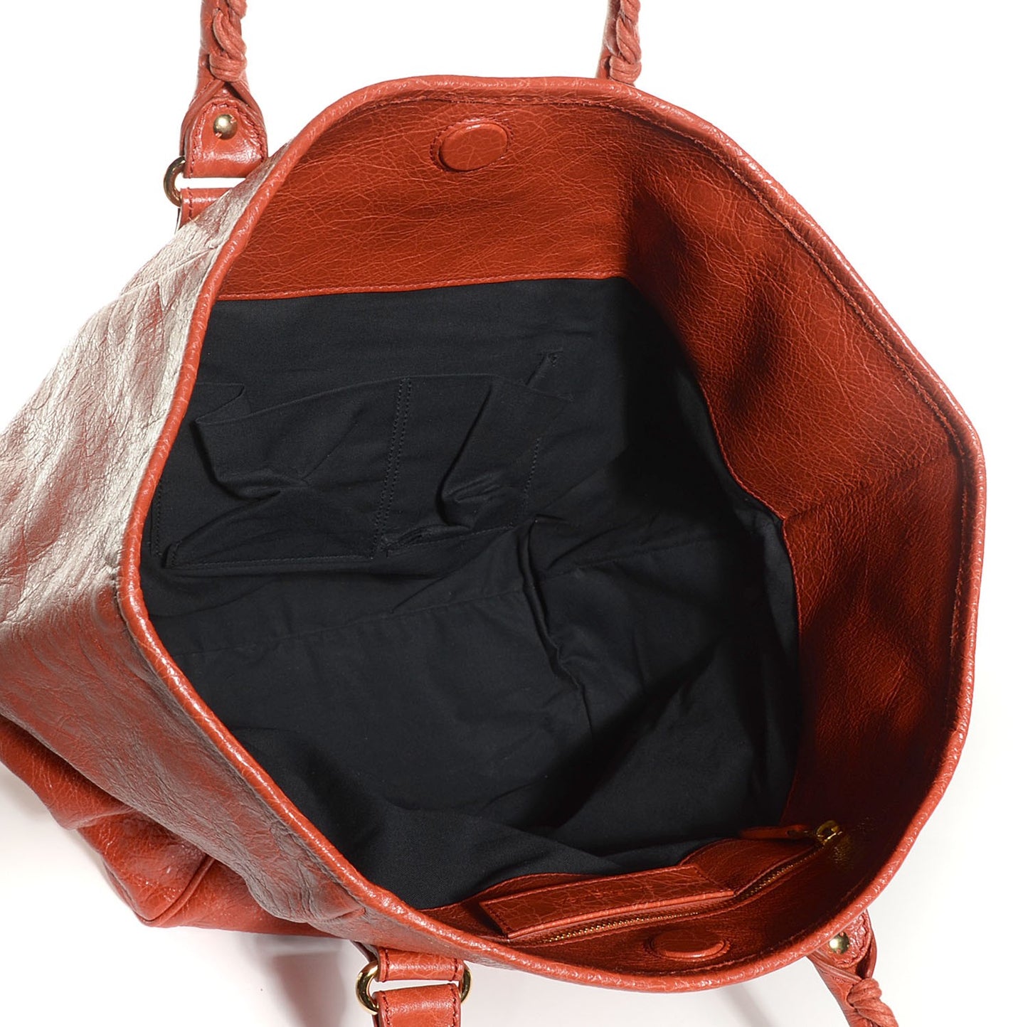 Agneau Giant 12 Gold Hardware S Sunday Tote Rouge Ambre
