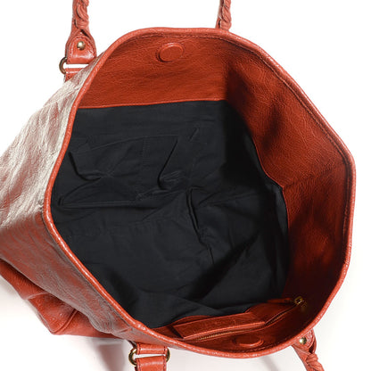 Balenciaga Agneau Giant 12 Gold Hardware S Sunday Tote Rouge Ambre 8 of 10