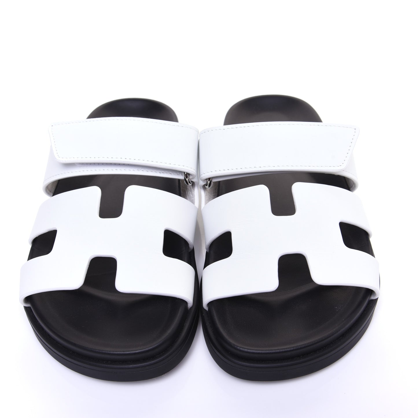 Calfskin Womens Chypre Sandals 36 White