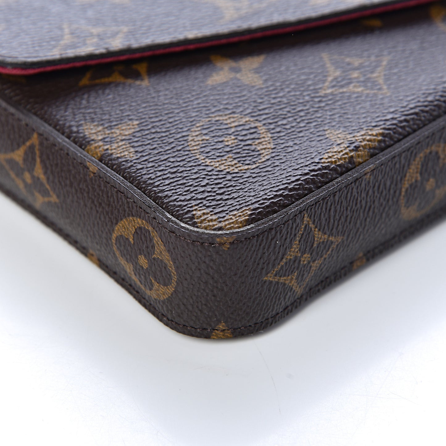 Monogram Pochette Felicie Chain Wallet Fuchsia