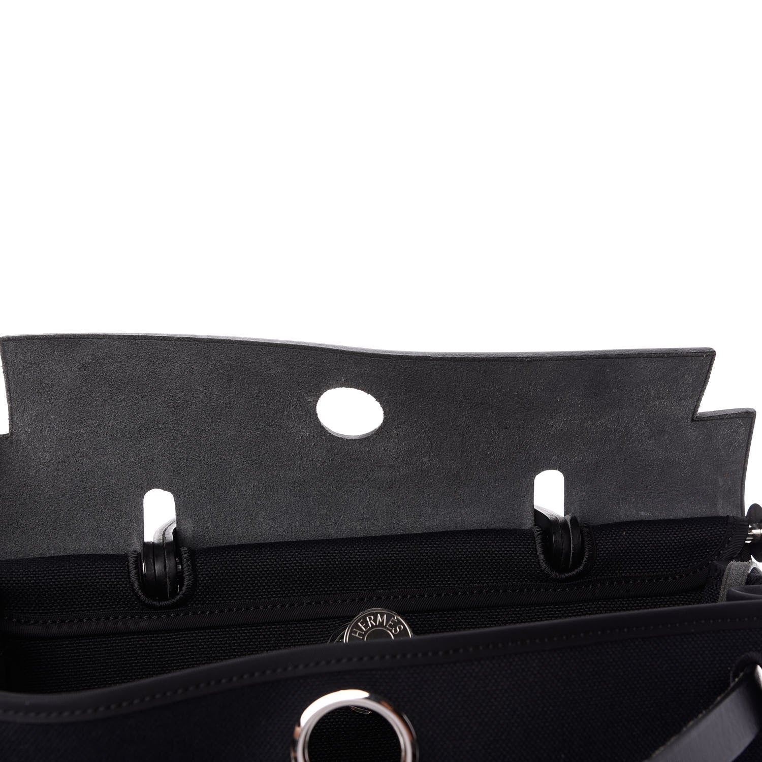 Hermes Military Toile Vache Hunter Herbag Zip PM 31 Black 7 of 11