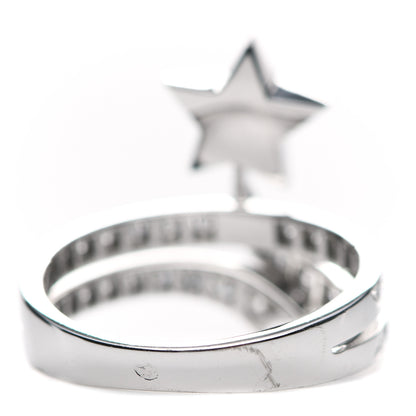 Chanel 18K White Gold Diamond Etolie Filante Ring 51 5.75 7 of 8