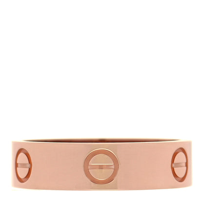 Cartier 18K Pink Gold 5.5mm LOVE Ring 58 8.25 1 of 5