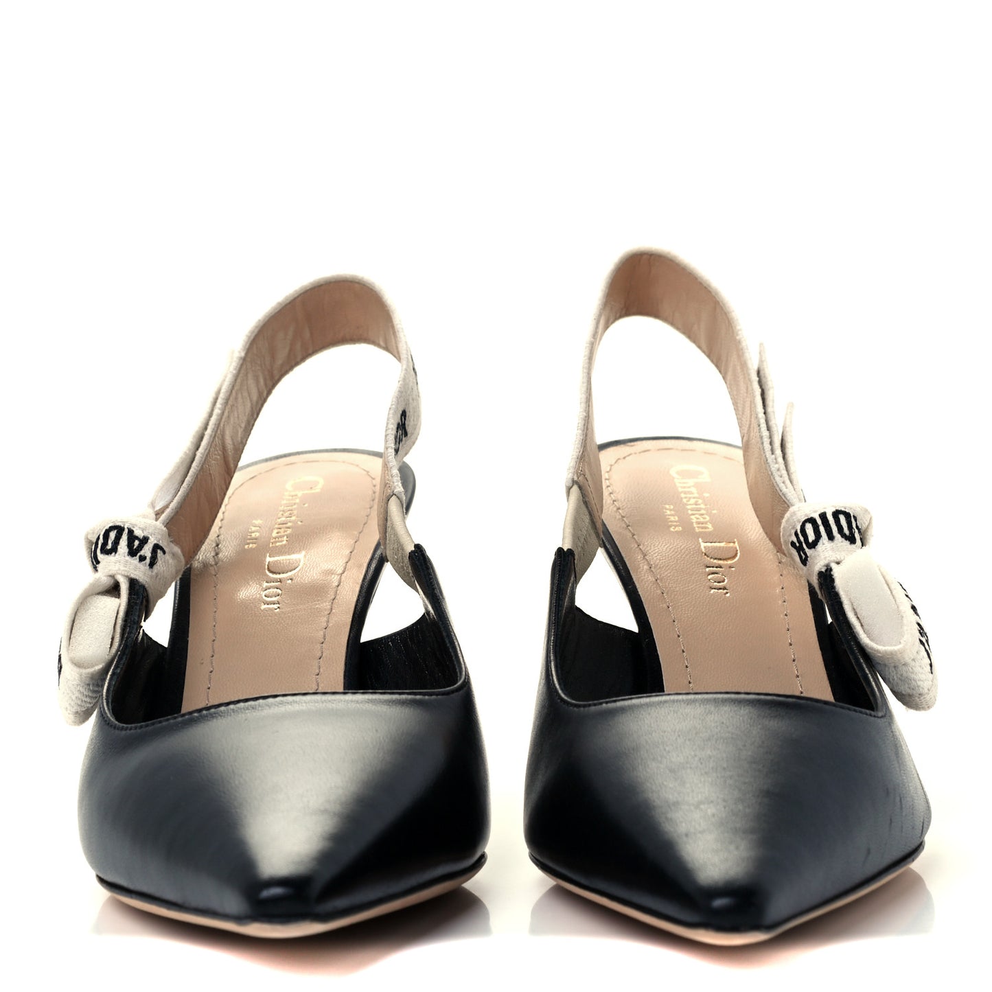 Lambskin Ribbon J'Adior Slingback 65mm Pumps 37 Black