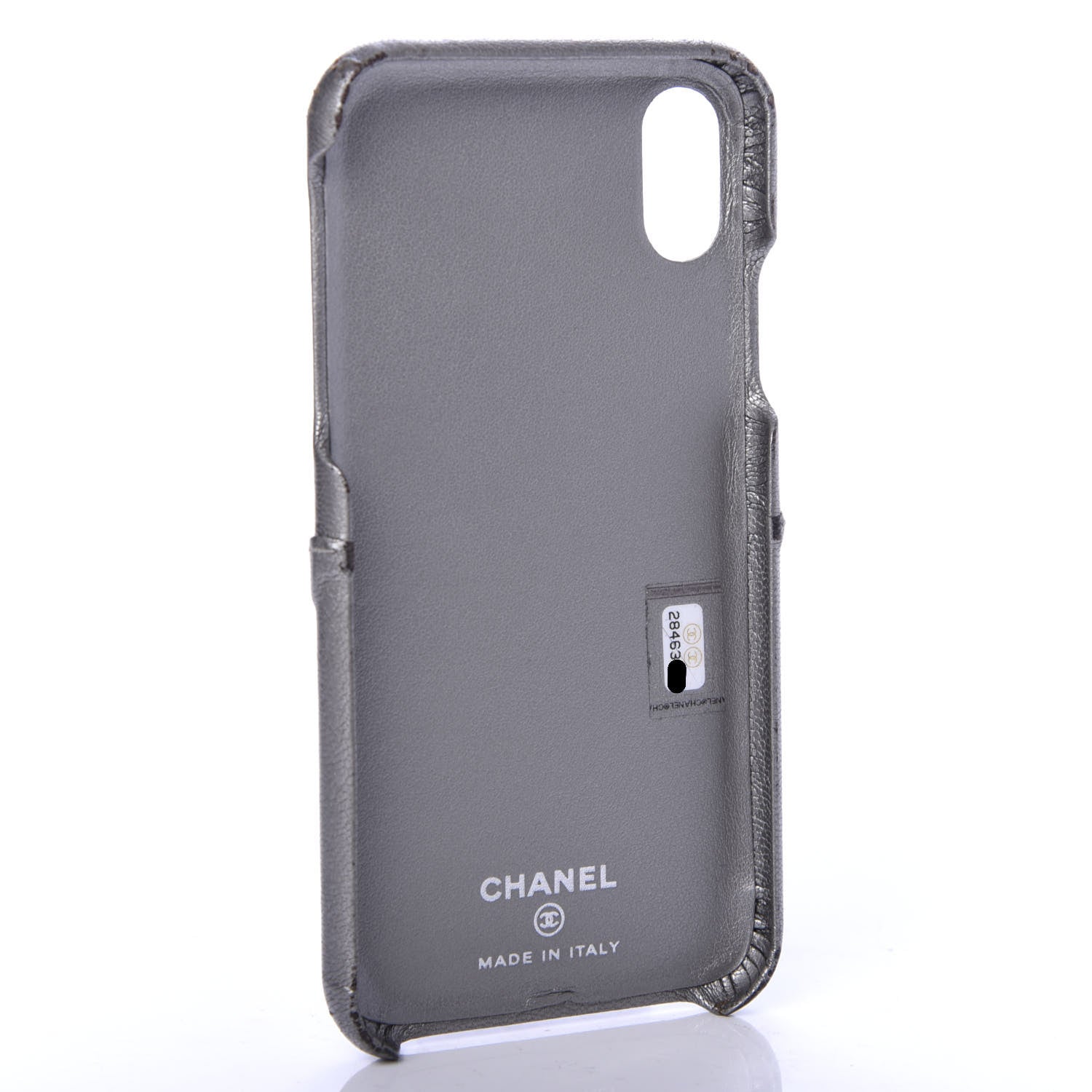 Chanel Goatskin Camellia iPhone X Case Grey 4 of 6