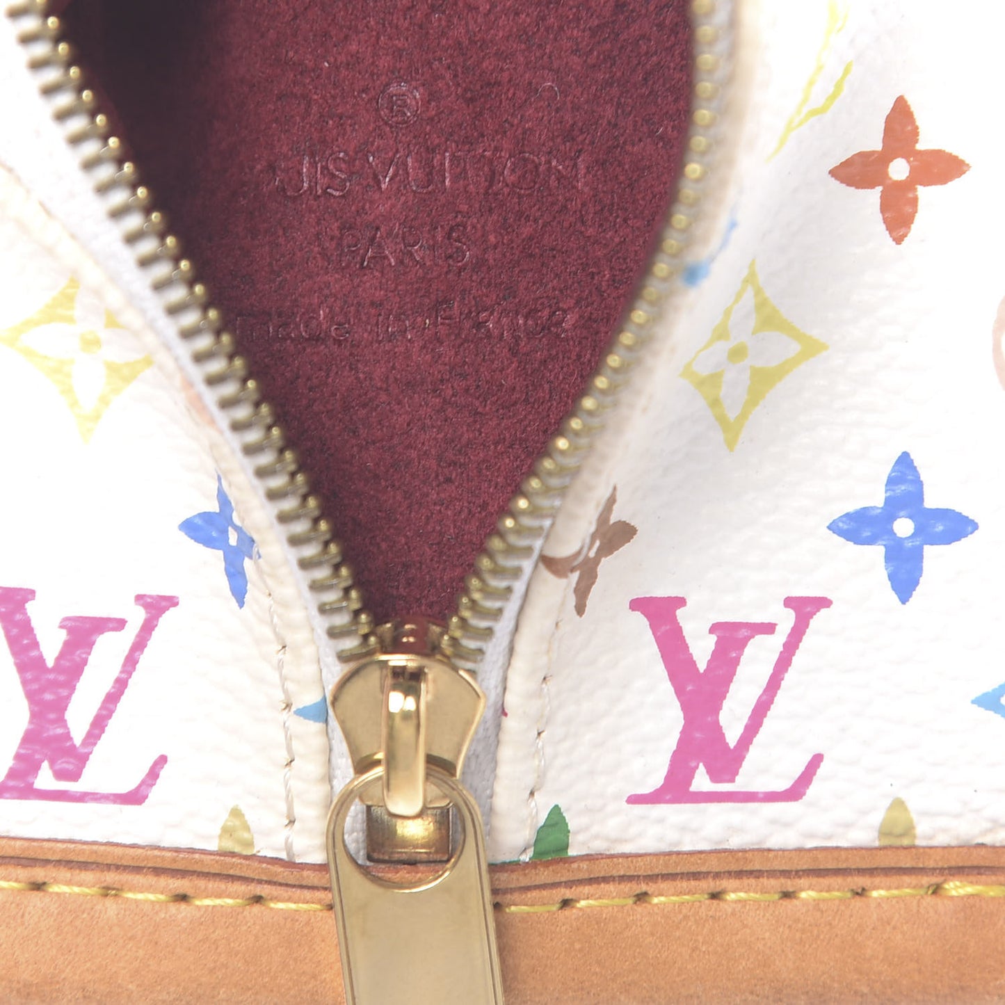 Monogram Multicolor Berlingot Coin Purse White
