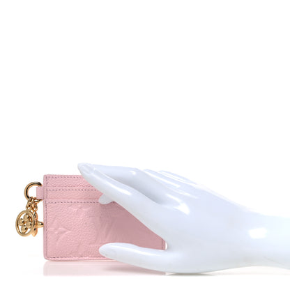 Louis Vuitton Empreinte Monogram LV Charms Card Holder Confetti Pink 2 of 7