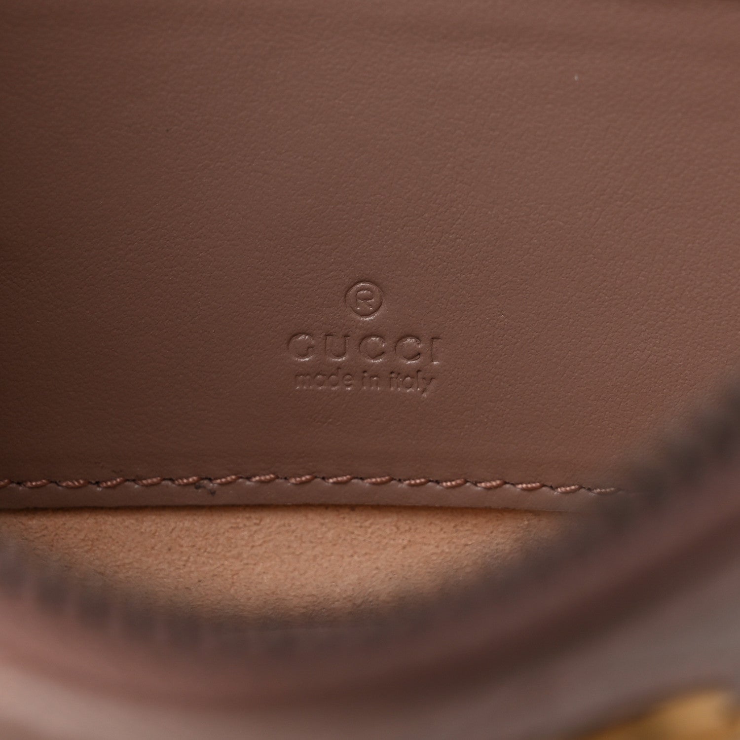 Gucci Calfskin Matelasse GG Marmont Wrist Wallet Porcelain Rose 6 of 10