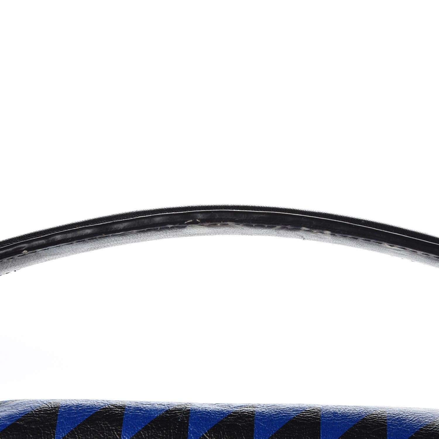 Proenza Schouler Calfskin Large PS1 Triangle Print Satchel Blue Black 8 of 11