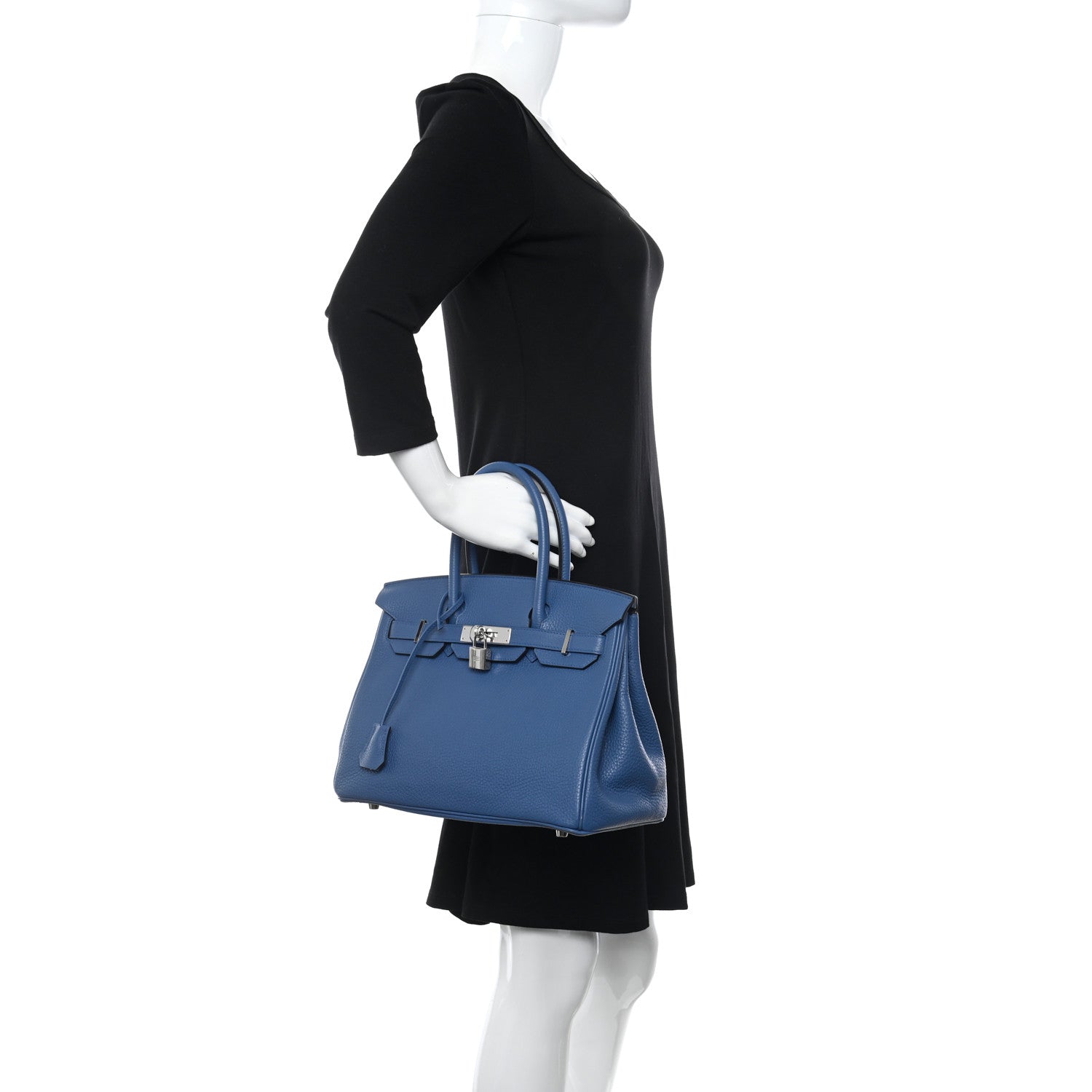 Hermes Togo Birkin 30 Bleu Agate 3 of 9