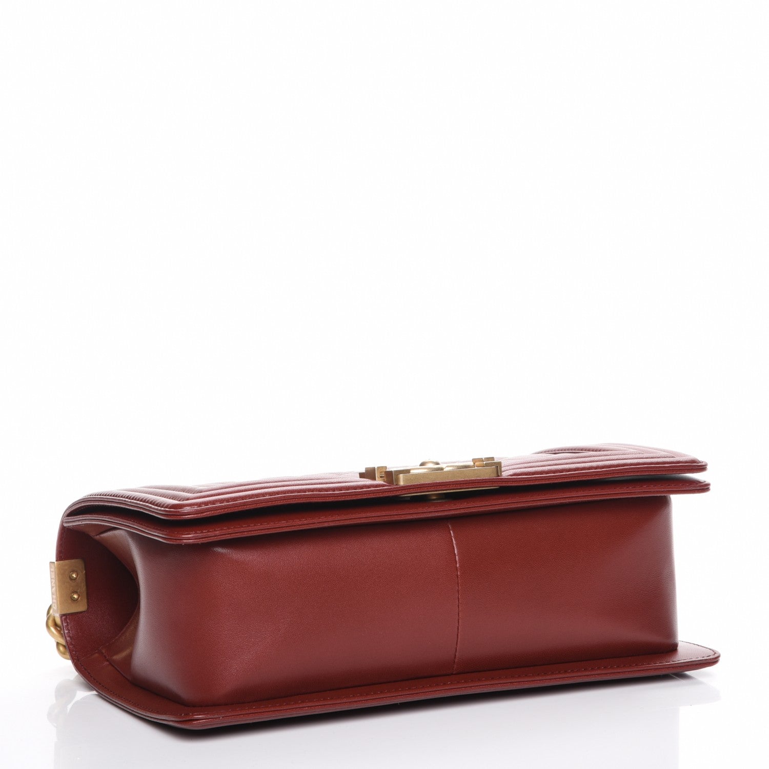 Chanel Lambskin Quilted Medium Boy Flap Burgundy 4 of 7