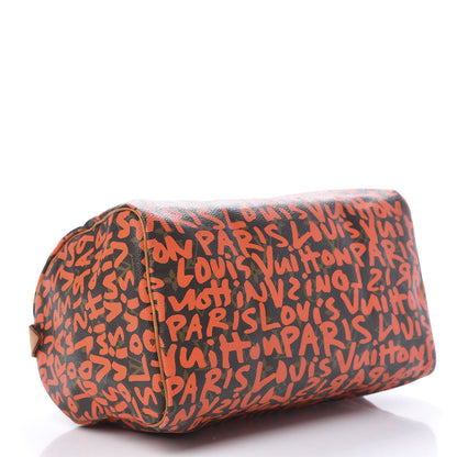 Louis Vuitton Monogram Graffiti Speedy 30 Orange 4 of 12