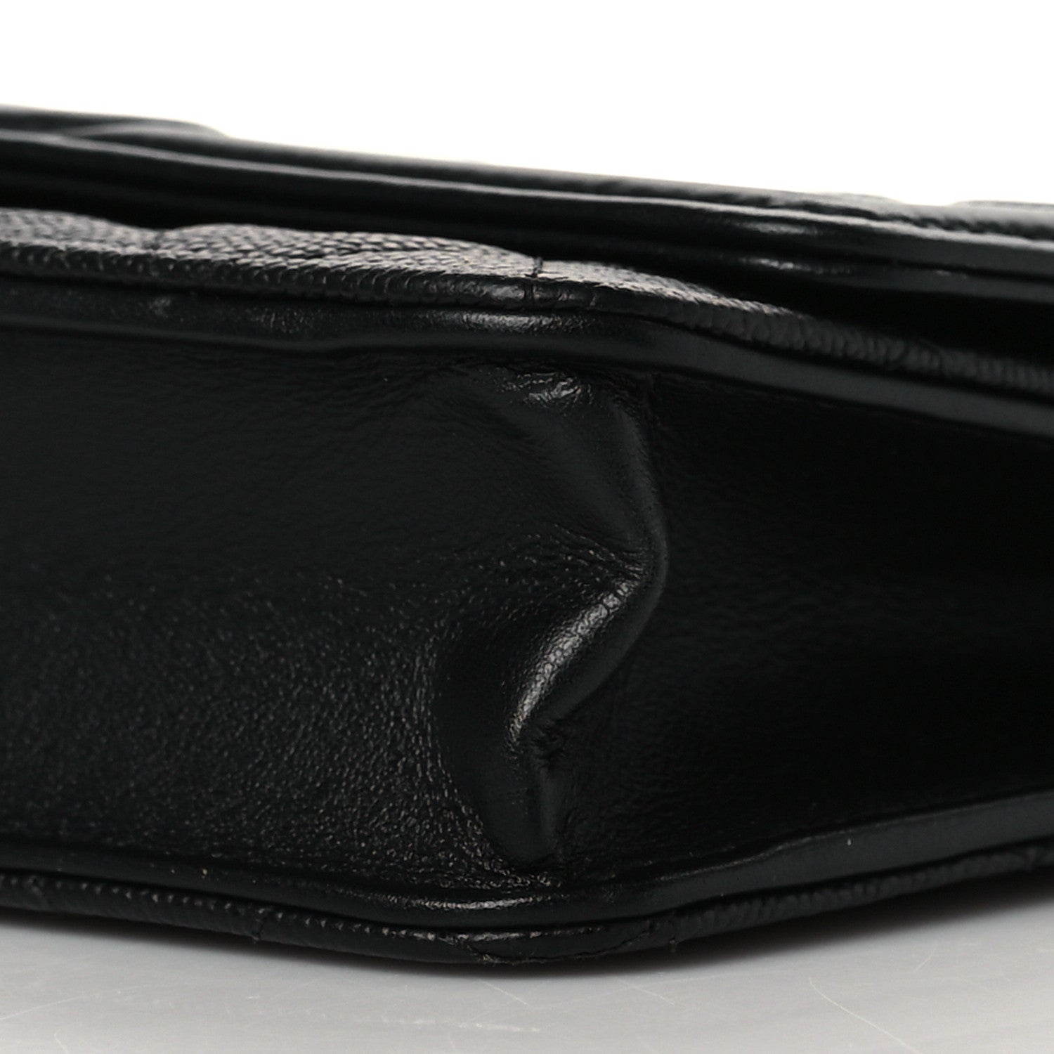 Chanel Caviar Quilted CC Filigree Wallet On Chain WOC Black 10 of 12