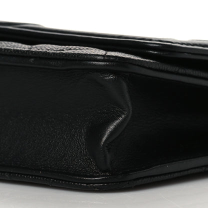 Chanel Caviar Quilted CC Filigree Wallet On Chain WOC Black 10 of 12