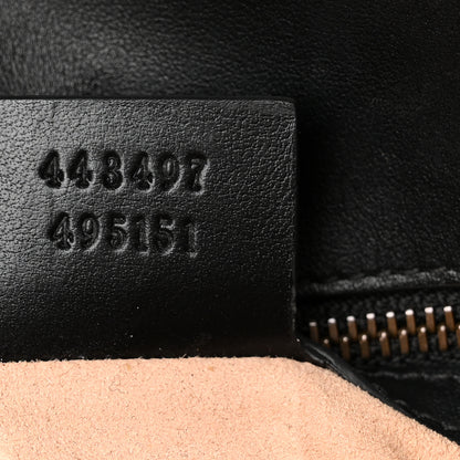 Gucci Calfskin Matelasse Small GG Marmont Shoulder Bag Black 7 of 13