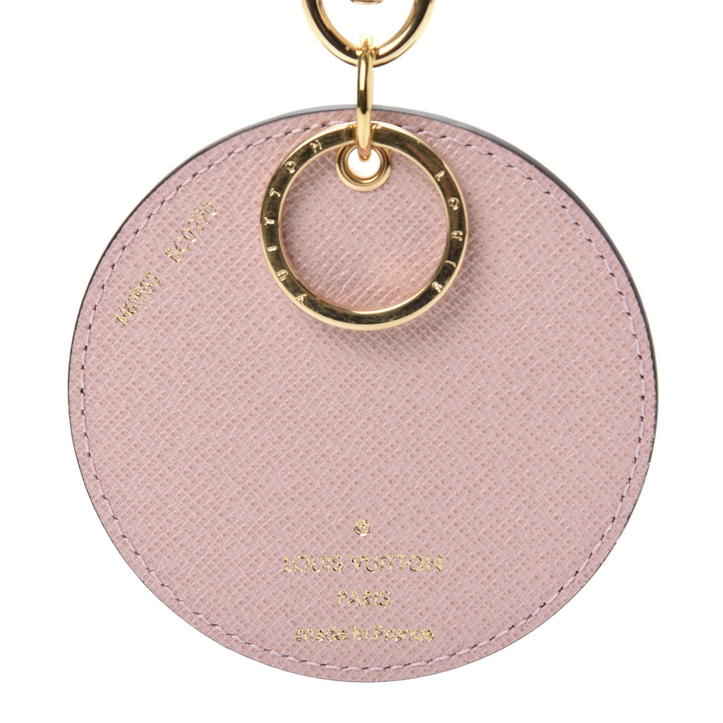 Monogram 2020 Christmas Animation Big Wheel Bag Charm Key Ring Rose Ballerine