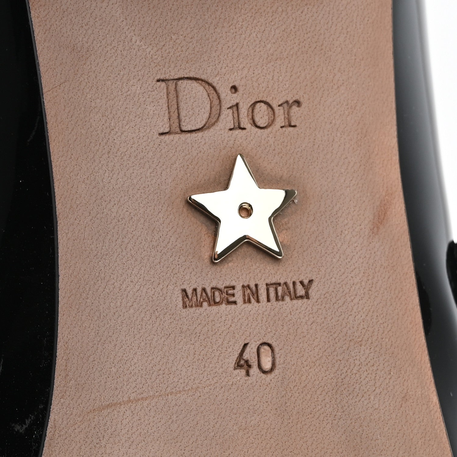 Christian Dior Patent Square Mary-Jane Pumps 40 Black 8 of 13