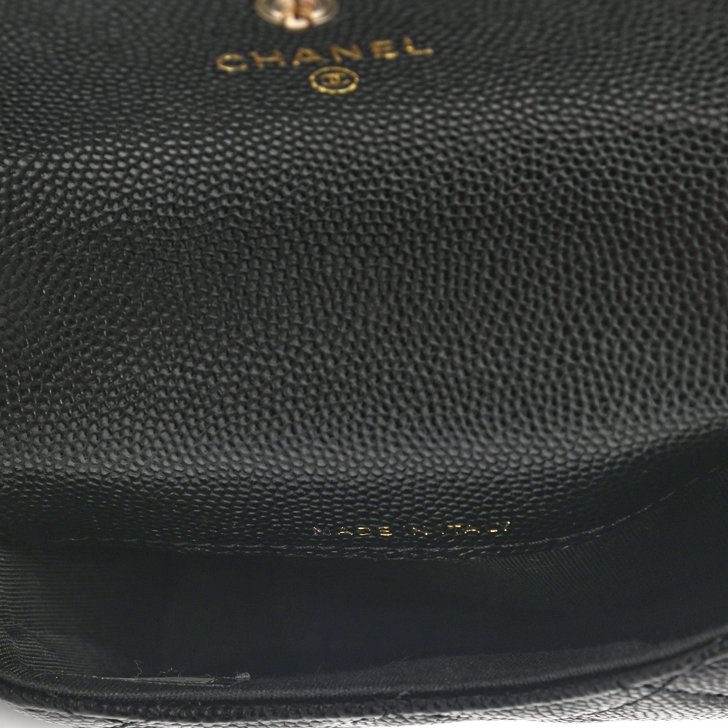 Chanel Caviar Quilted Pearl Card Holder On Chain Black 5 of 8