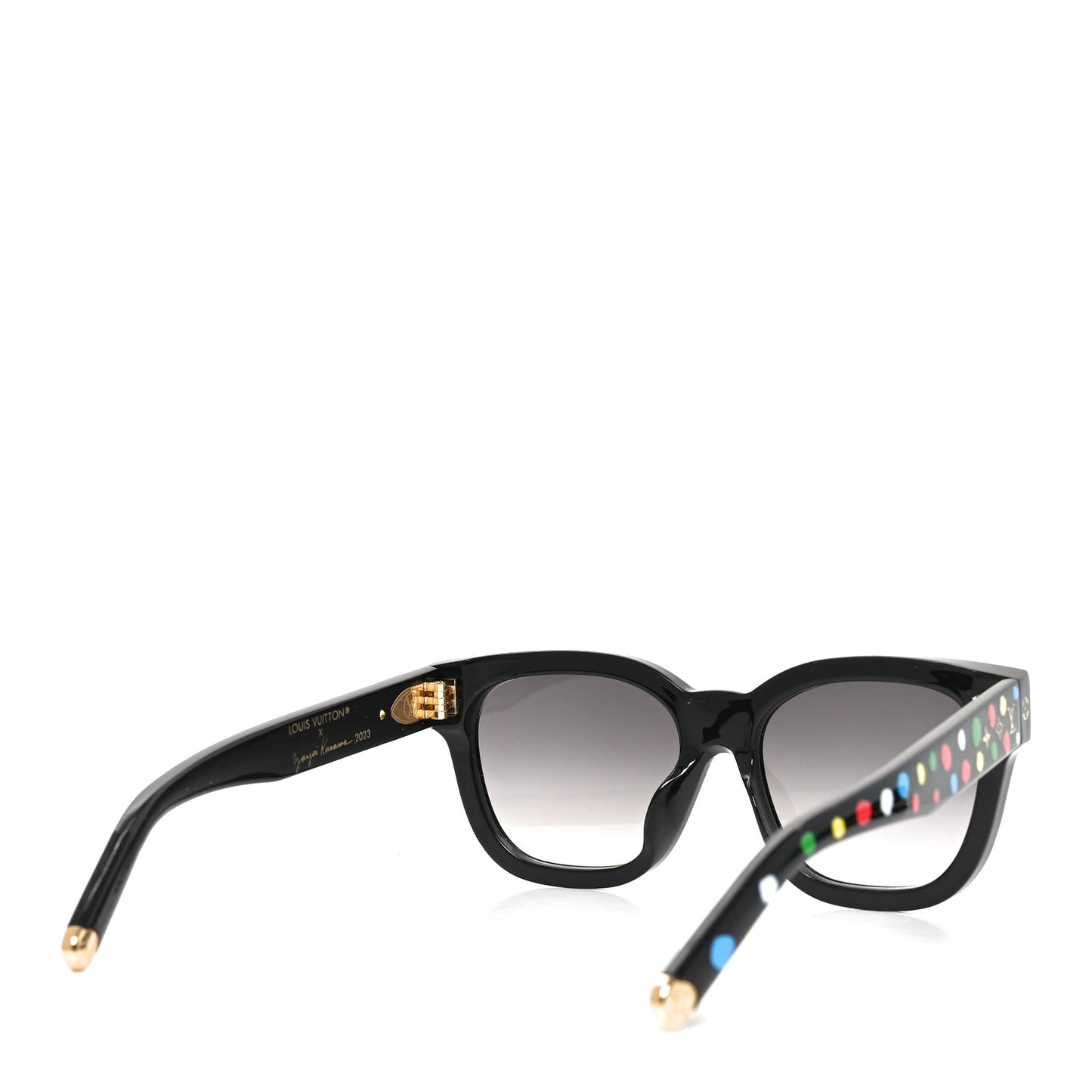 LV X YK Acetate Painted Dots Sunglasses Z1903E Black Multicolor