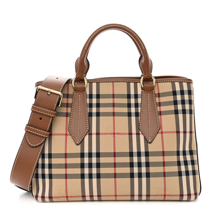 Burberry Horseferry Check Medium Ballingdon Tote Honey Tan 1 of 11