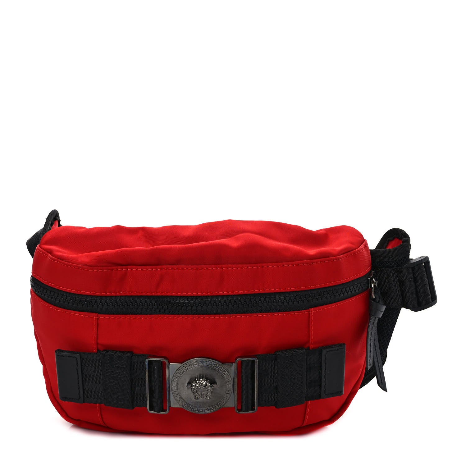 Versace Nylon Palazzo Medusa Belt Bag Red 1 of 9