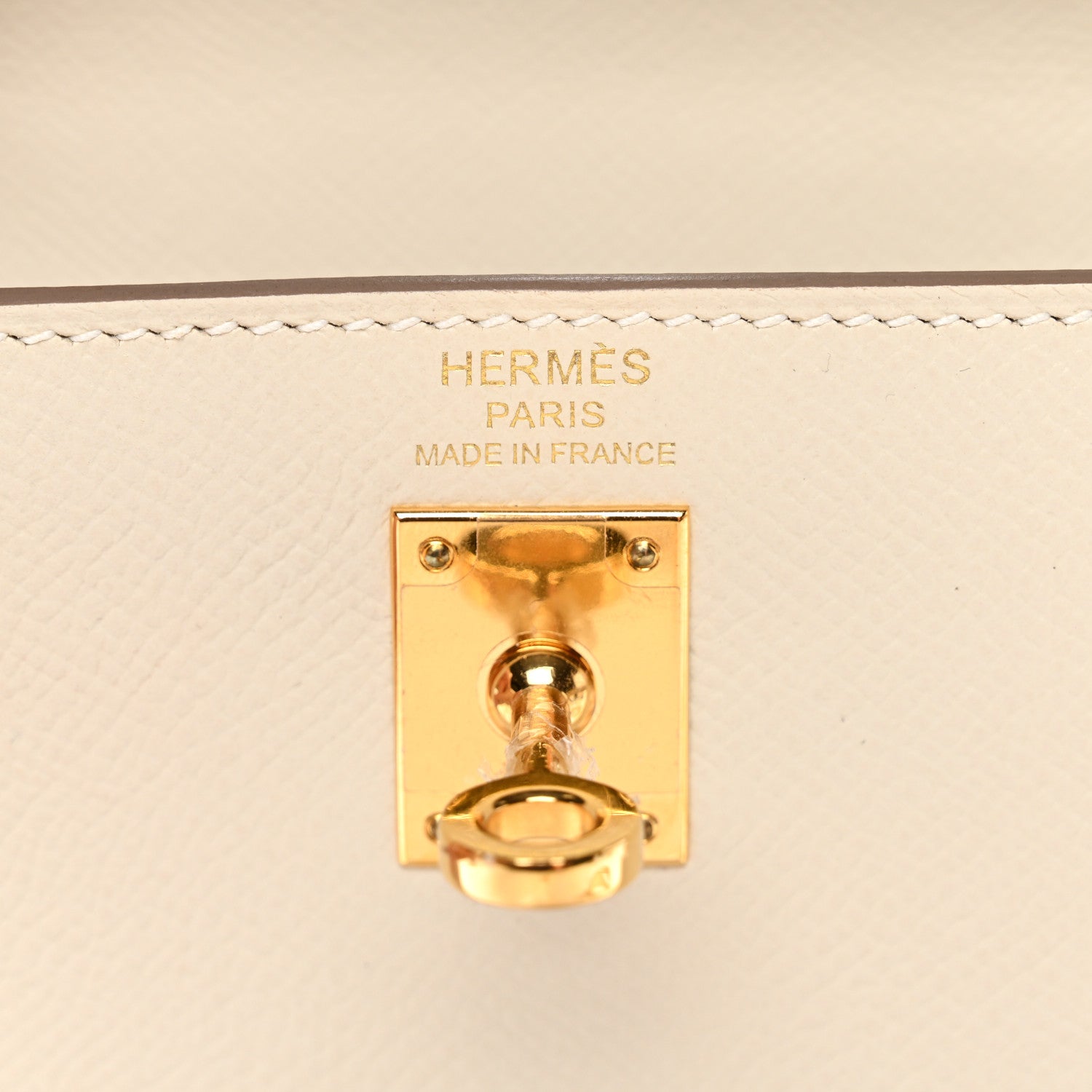 Hermes Epsom Kelly Sellier 25 Craie 6 of 11