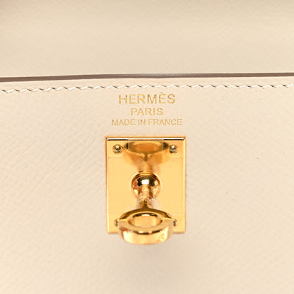 Hermes Epsom Kelly Sellier 25 Craie 6 of 11