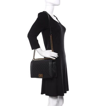 Chanel Caviar Quilted New Medium Boy Flap Black 2 of 12