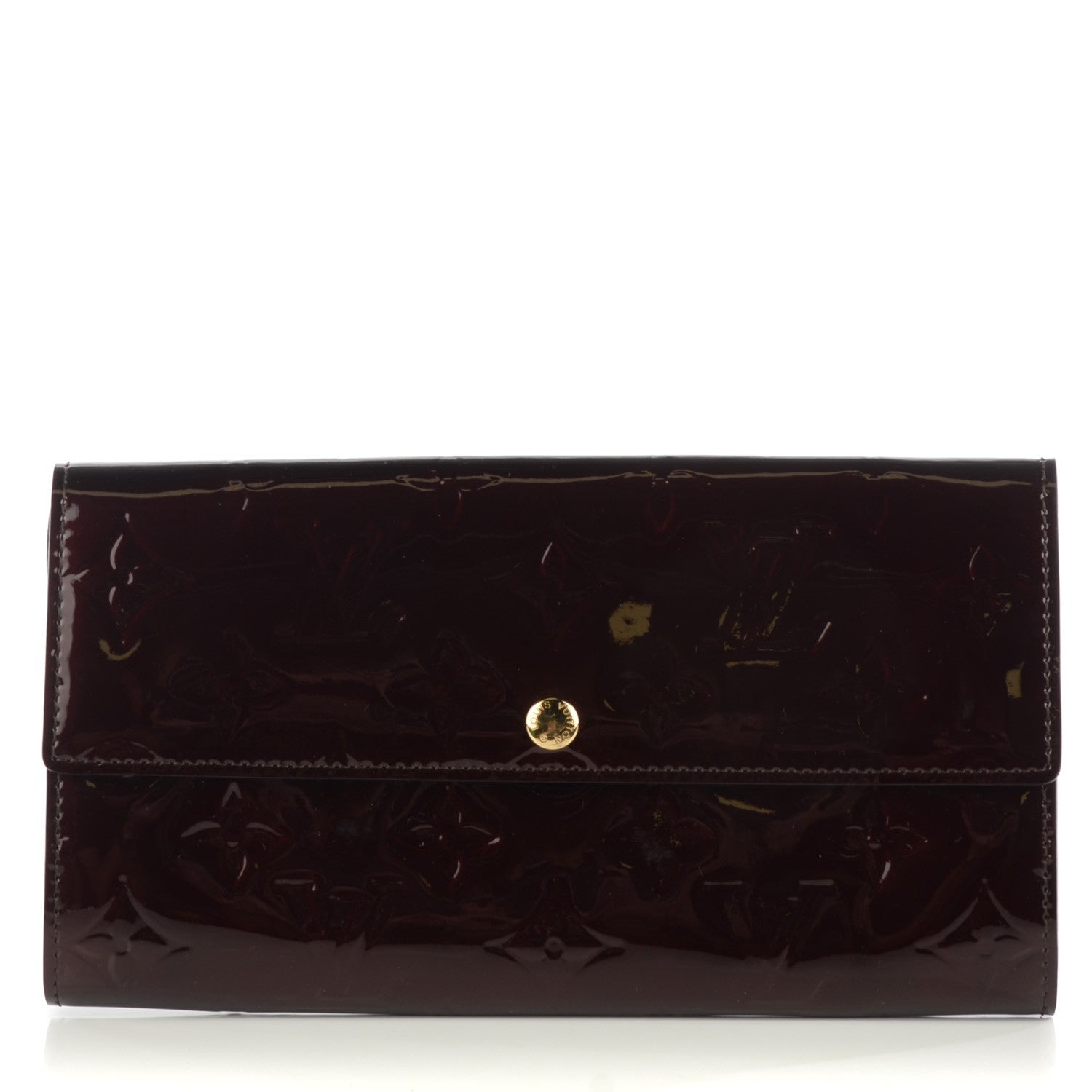 Louis Vuitton Vernis Sarah Wallet Amarante 1 of 8