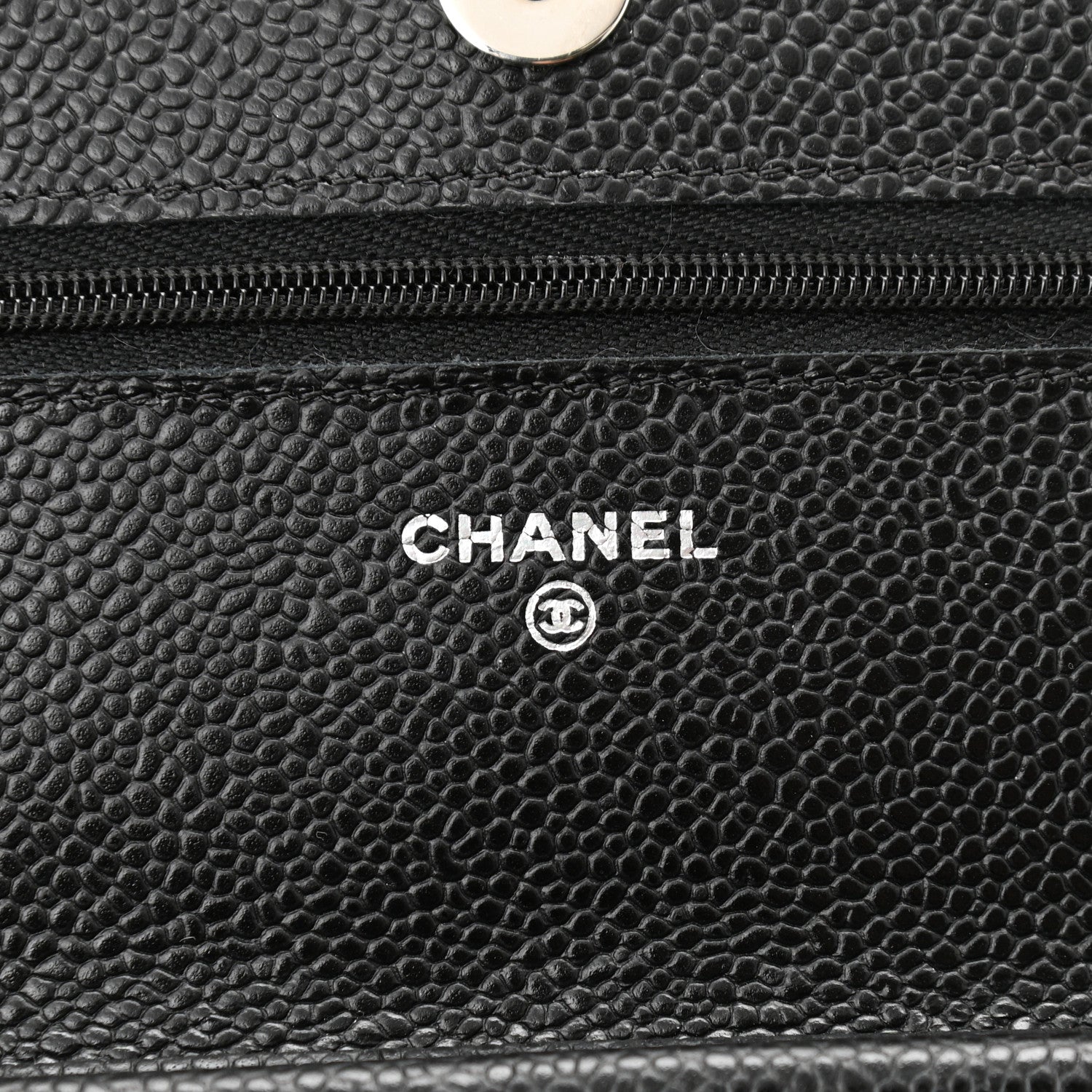 Chanel Caviar Quilted Wallet On Chain WOC Black 6 of 12