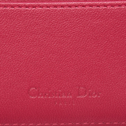 Christian Dior Lambskin Cannage Lady Dior Card Holder Pink 6 of 8
