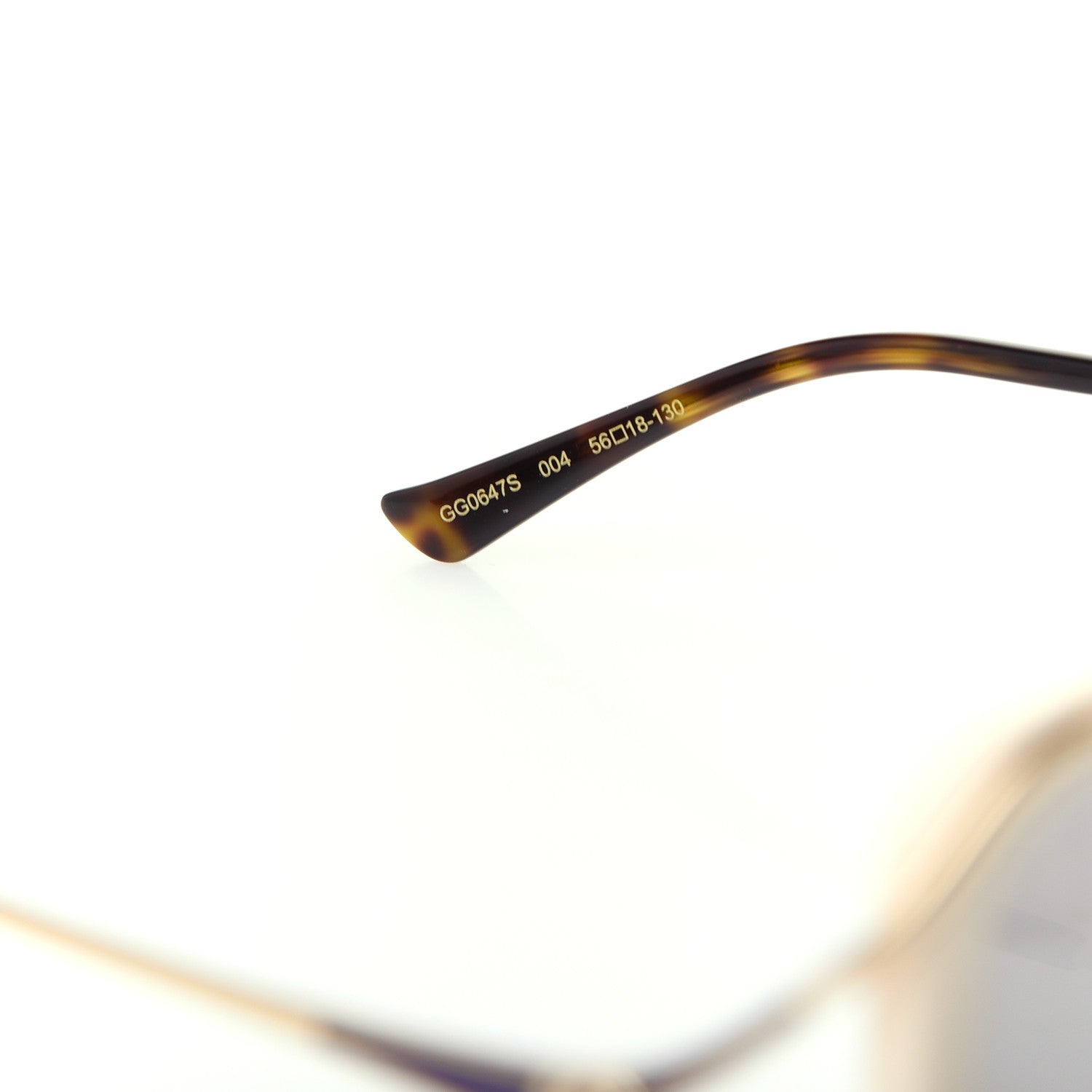 Gucci Acetate Butterfly Sunglasses GG0647S Ivory Gold 6 of 8
