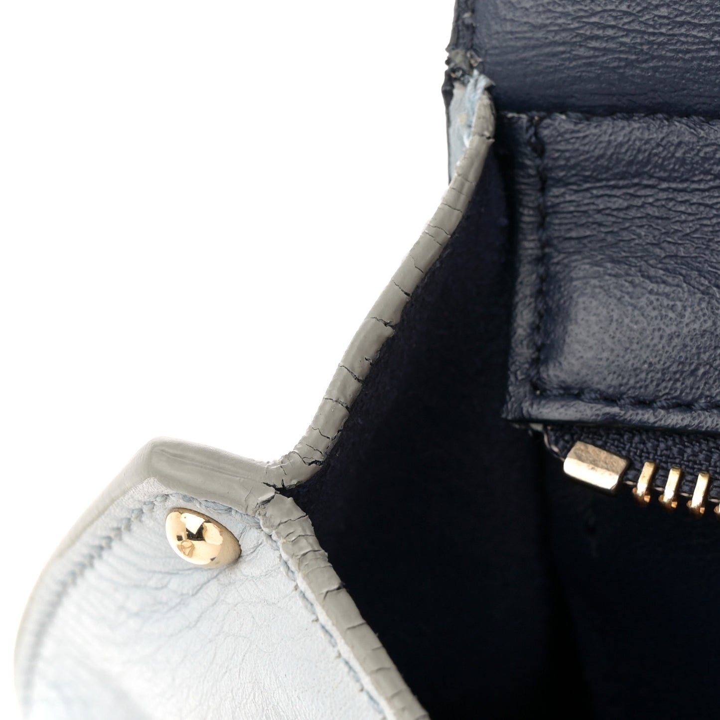 Calfskin Small Sofia Satchel Blue Multicolor