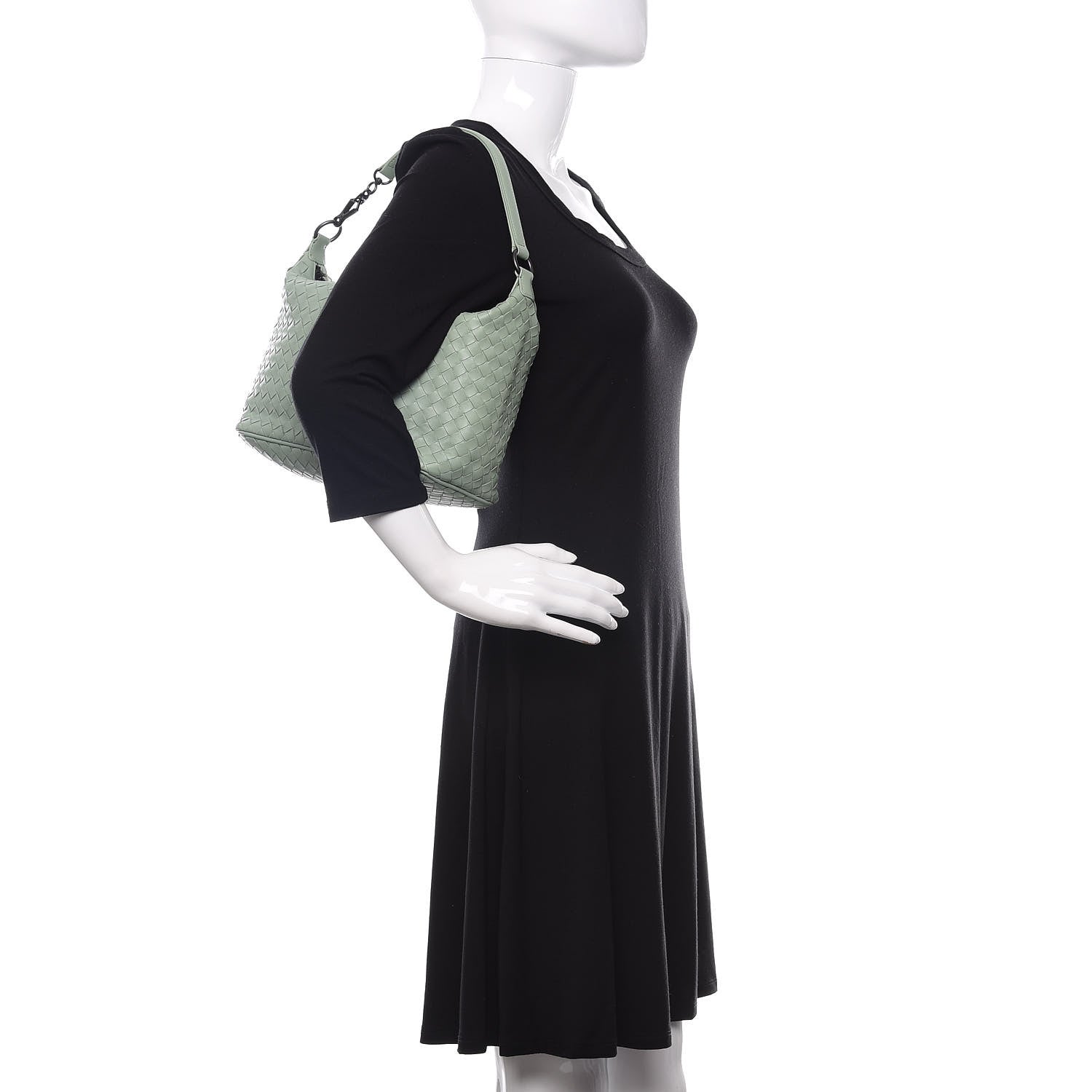 Bottega Veneta Nappa Intrecciato Ciambrino Bag New Sage 2 of 9