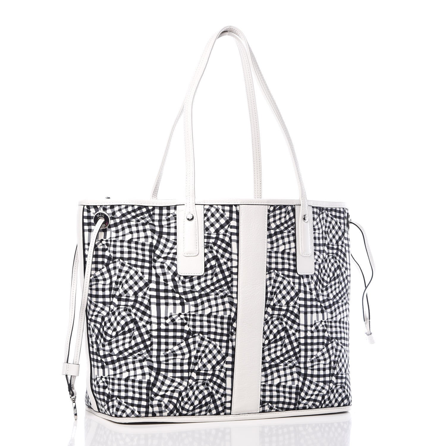 MCM Visetos Medium Liz Reversible Shopper Tote White 6 of 15