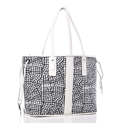 MCM Visetos Medium Liz Reversible Shopper Tote White 6 of 15