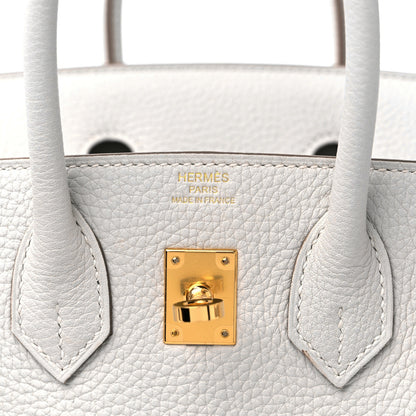 Hermes Togo Birkin 25 Gris Pale 6 of 10