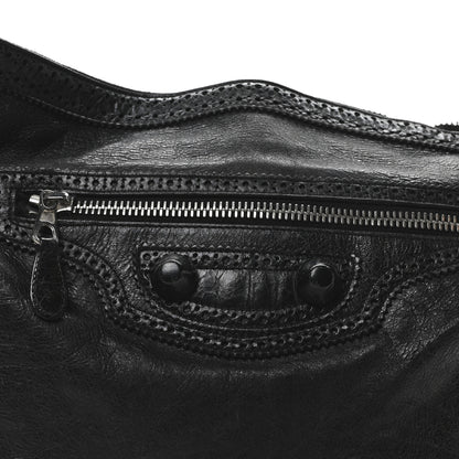Balenciaga Agneau Giant Brogues Hardware Day Hobo Black 8 of 10