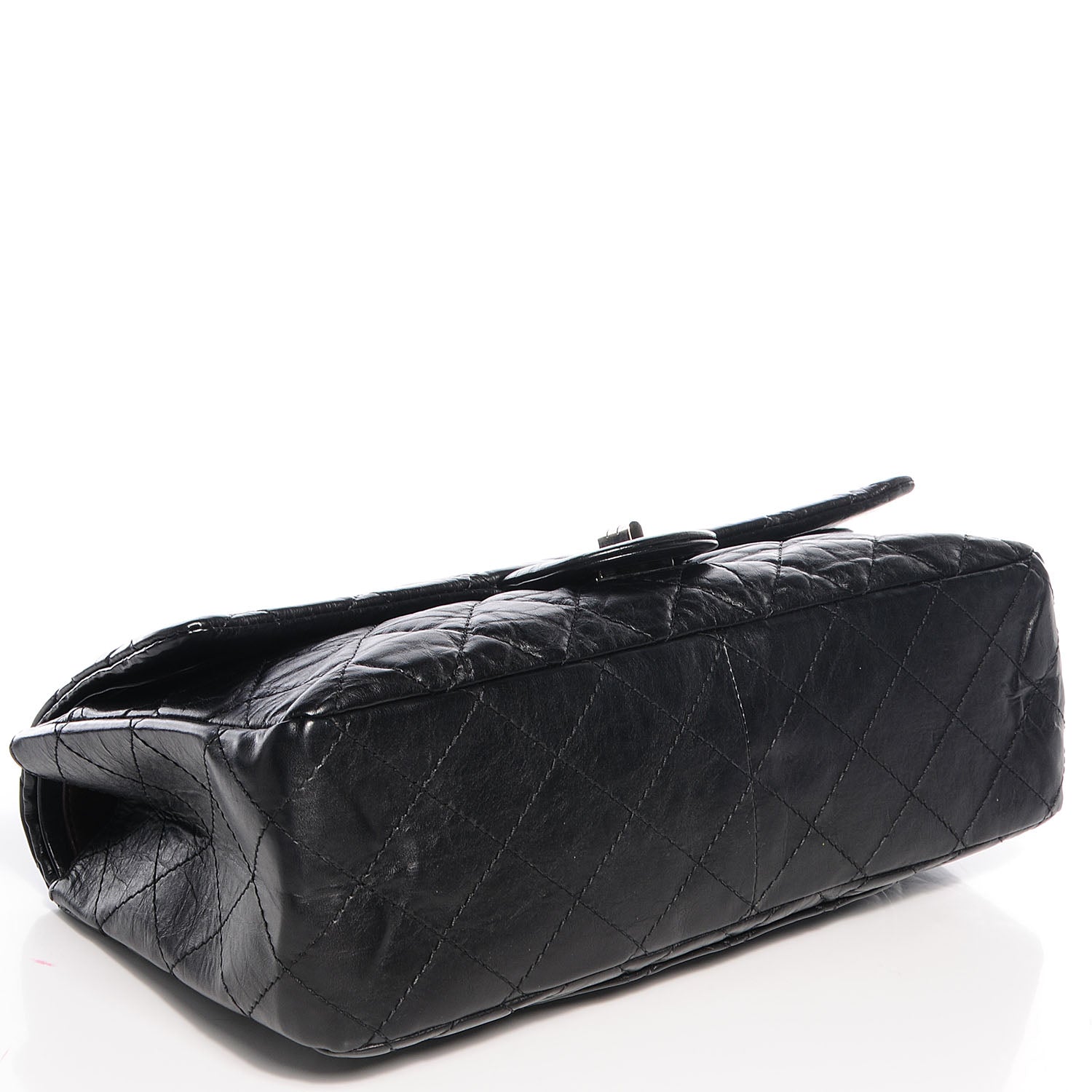 Chanel Distressed Calfskin 2.55 Reissue 227 Flap Black 4 of 10