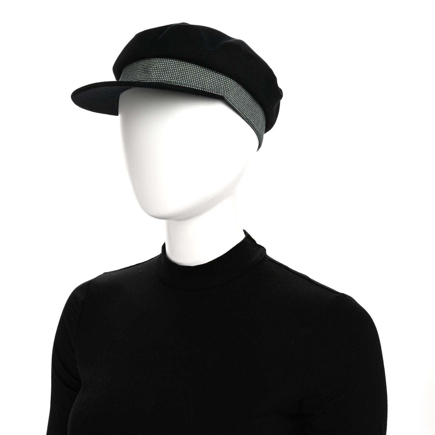 Hermes Cotton Hemp Cavale Pop Cap 56 Bleu Minuit Marine 2 of 8