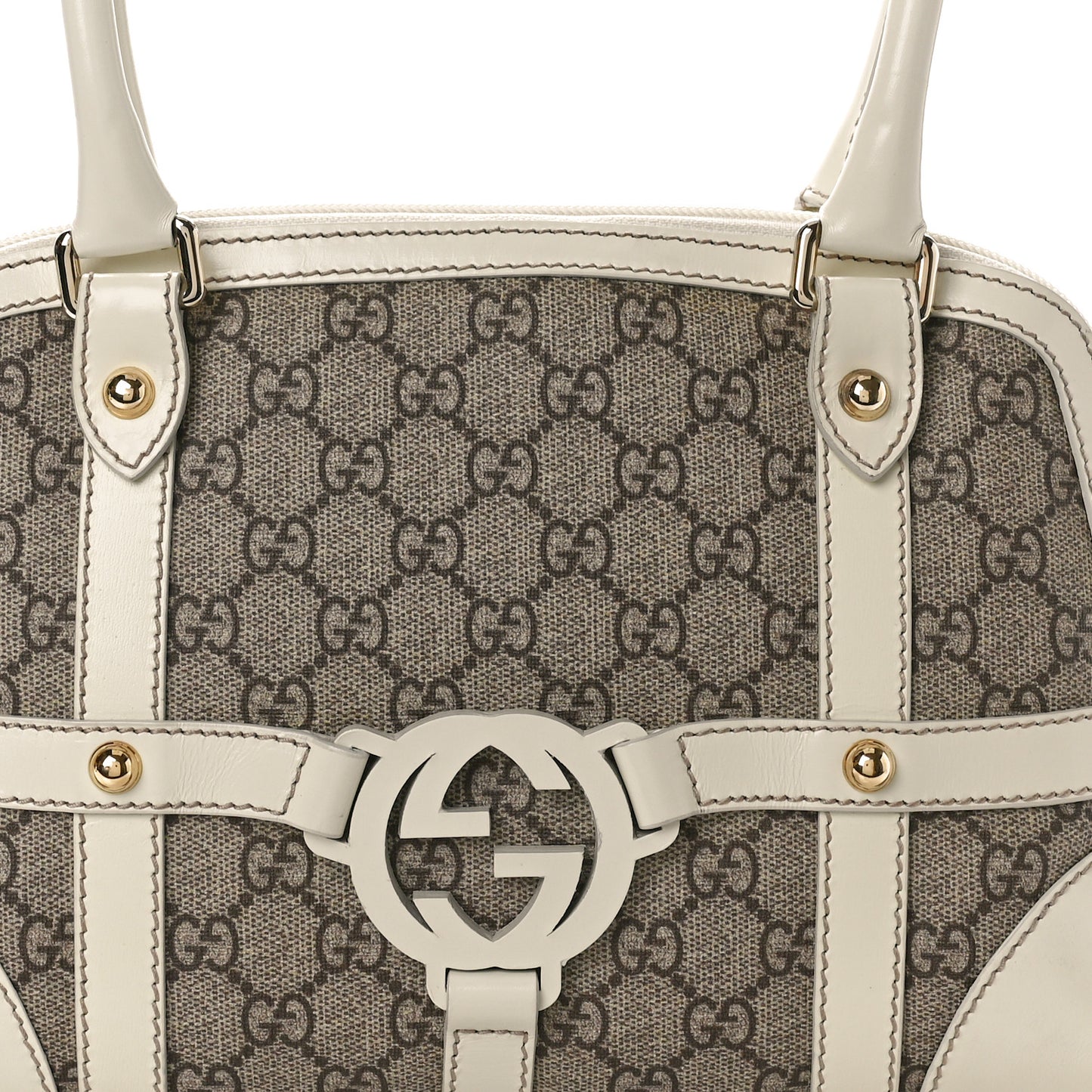 Monogram Reins Tote Off White