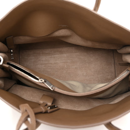 Saint Laurent Grained Calfskin Medium Souple Sac De Jour Taupe 5 of 12