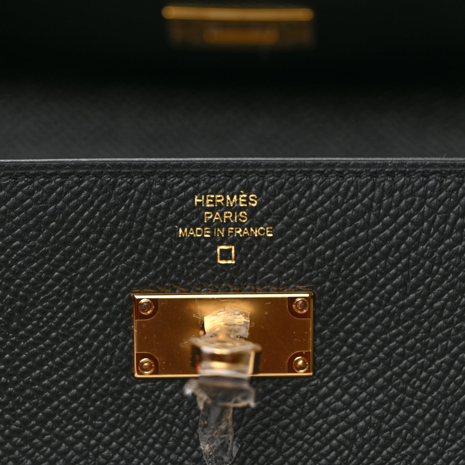 Hermes Epsom Matte Alligator Touch Kelly Wallet To Go Black 6 of 9