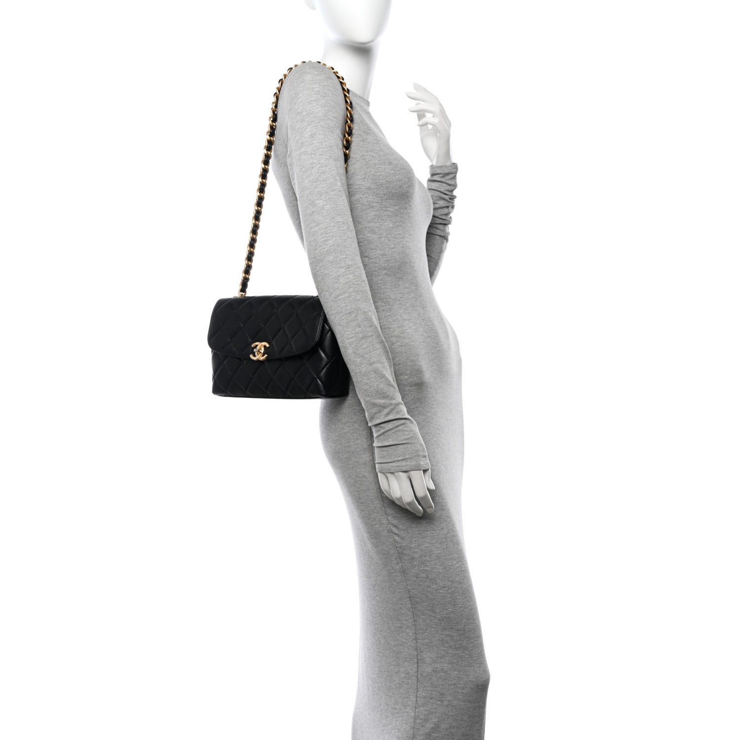 Chanel Shiny Caviar Quilted Small Flap Bag Black 2 of 12