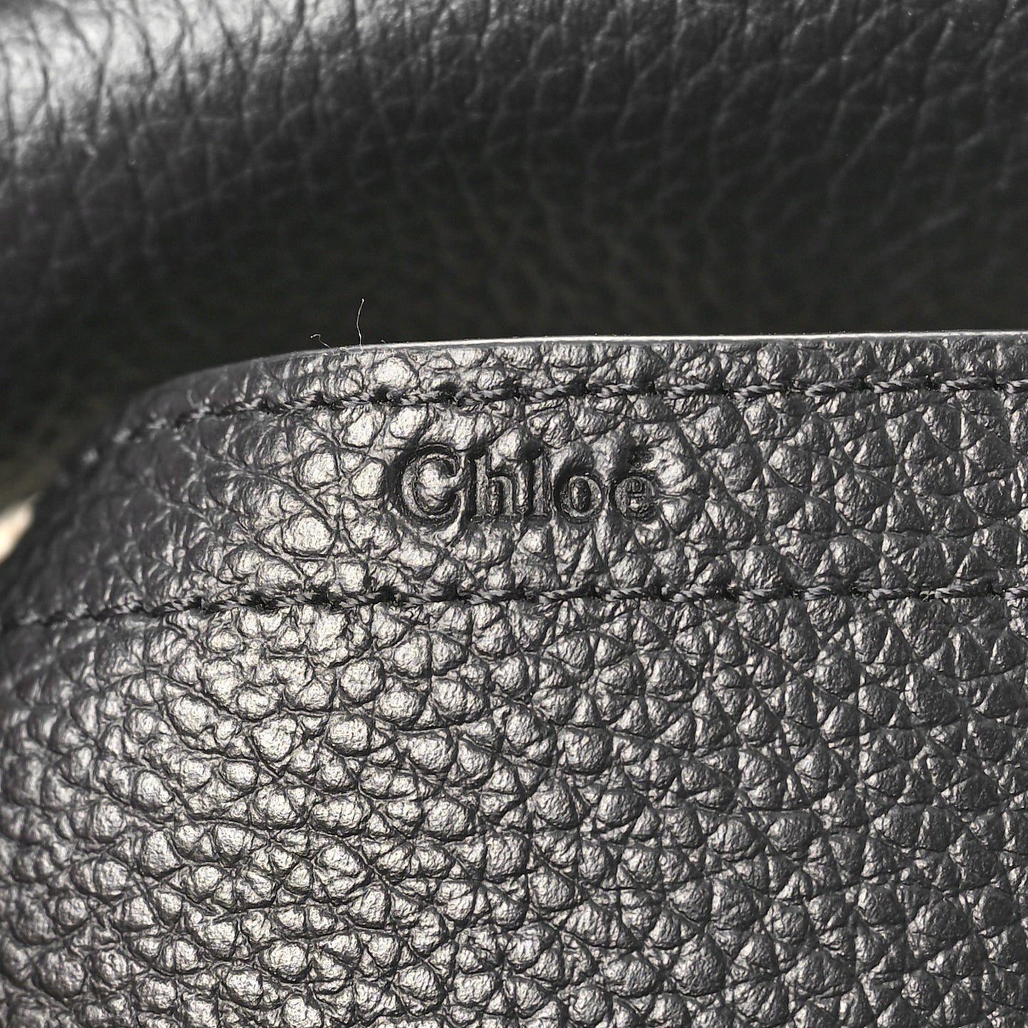 Grained Calfskin Medium Marcie Round Crossbody Bag Black