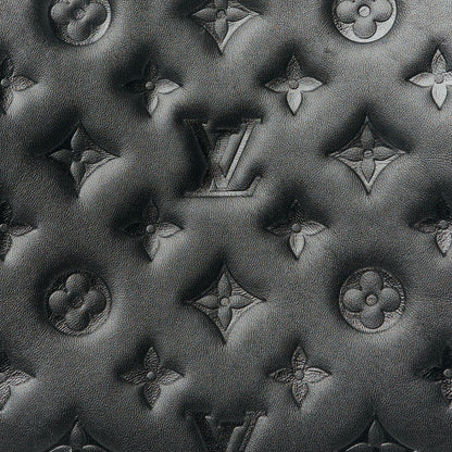 Louis Vuitton Lambskin Embossed Monogram Coussin PM Black 9 of 11