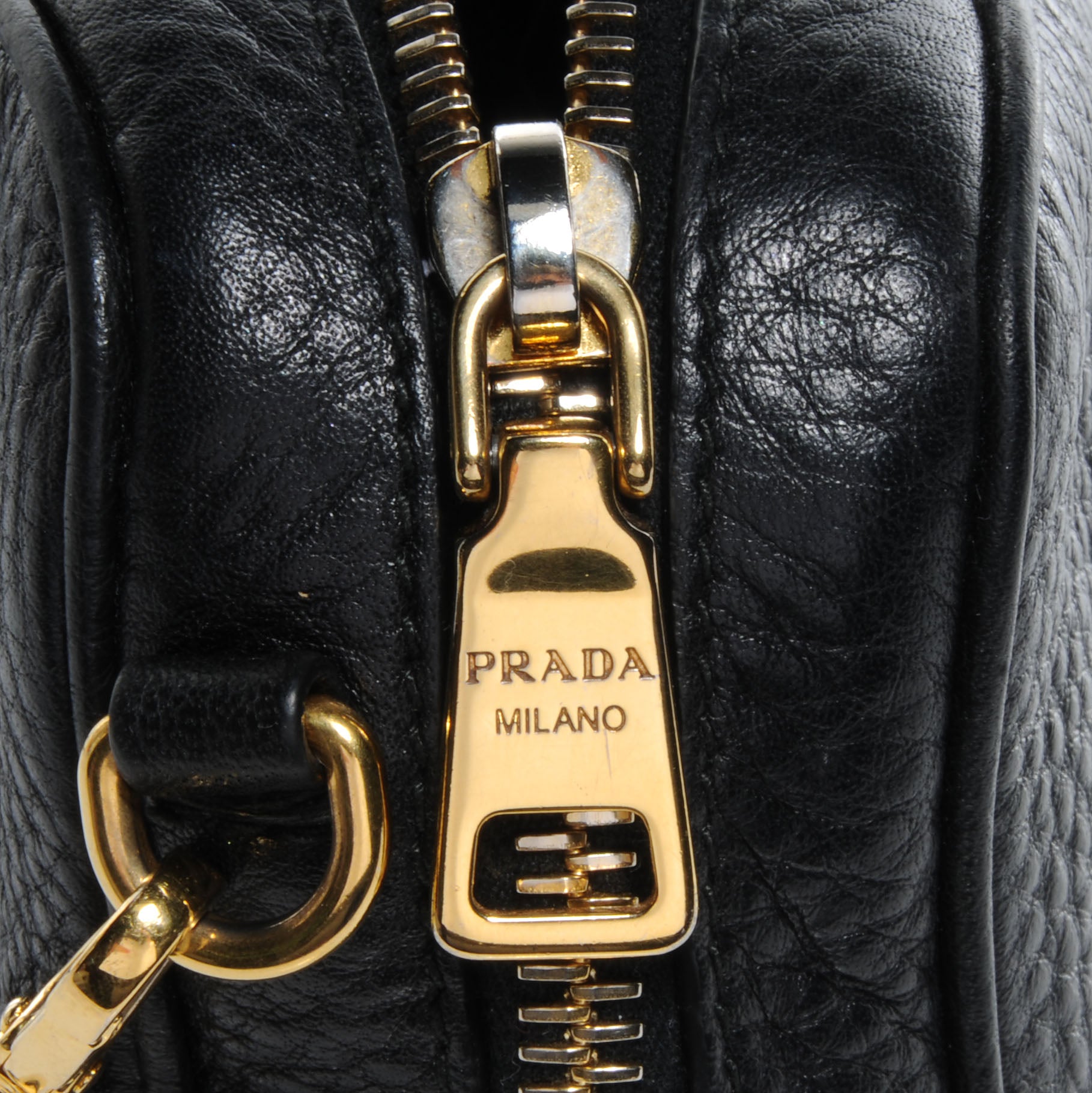 Prada Vitello Daino Mini Camera Crossbody Bag Black 10 of 11